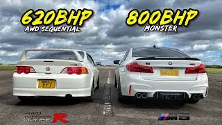 JAPANESE vs GERMAN.. 800HP BMW M5 vs 620HP AWD INTEGRA TYPE R