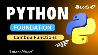 37. Lambda Functions in Python | Python Tutorial in Telugu