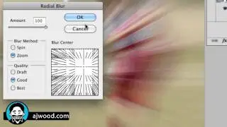 Photoshop Spin and Zoom Blur on the Background of a Photo with Smart Filters