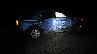 Man dead, trooper injured after van crashes into parked cruiser