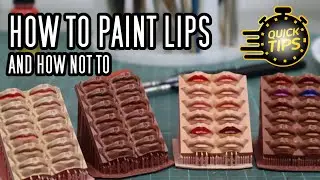 Beginner tips: How To Paint Realistic Looking Lips