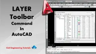 AutoCAD #49 - LAYER TOOLBAR Command in AutoCAD | AutoCAD 2017 | AutoCAD Commands
