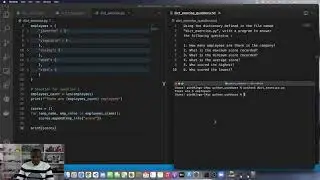 Python Programming 106 :  Dictionary Exercise