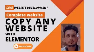 Copy Clone Website using Elementor pro page builder