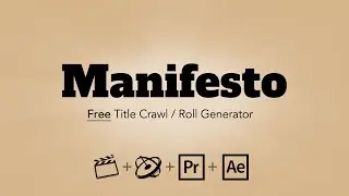 FREE PLUGIN: Title Rolls / Crawls for Final Cut Pro, Premiere Pro, After Effects and Motion