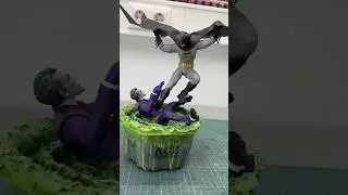 Batman v Joker Custom McFarlane Diorama built