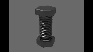 How to create a bolt and nut with threads in design spark mechanical