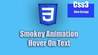 Smokey effect on text || Css Animation || Text Animation Css || Animation Css || Css text animation