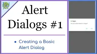 Creating an Alert Dialog (popup box) | #1