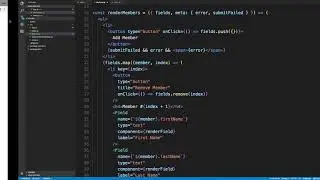 Redux Form Field Array and Material UI Table Example