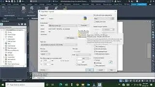 How to set paper size and scale for printing in AutoCAD using page setup manager