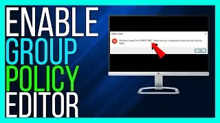 How to FIX Windows Cannot Find gpedit.msc (ALL EDITIONS)