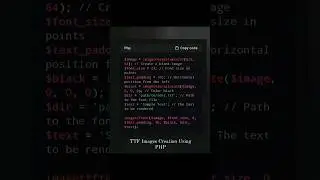 TTF Images Creation Using PHP