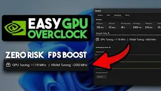 How To Safely Overclock Your GPU (One-Click Nvidia Approved Method)