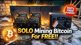 Solar-Powered Bitcoin Mining Anyone Can Do!!  Bluetti Elite 100 V2 Solar Back-Up Array