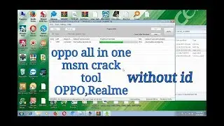Msm crack tool without id oppo realme fix unlock