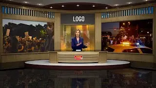 vMix Virtual Set-Full Shot News Studio