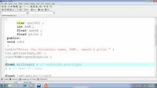 Defining Member Function outside the class in C++