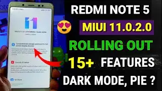 Redmi note 5 Miui 11.0.2.0 new update | new features, dark mode, Redmi note 5 Miui 11 update