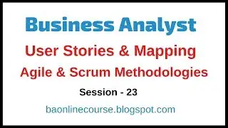 Business Analyst User Stories Tutorial | Agile Scrum Methodologies | User Story Mapping | Sprint