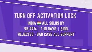 Turn off Activation lock India Solds
