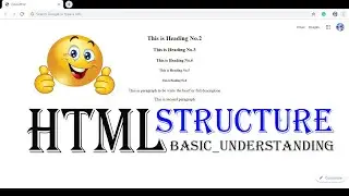 HTML Tutorial #1: Understanding structure of HTML  Script