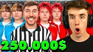 100 GEMELOS IDENTICOS PELEAN POR 250.000$ | REACCION a MRBEAST