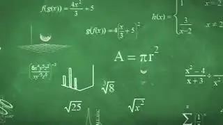 Math Background Greenscreen effect \ 2020