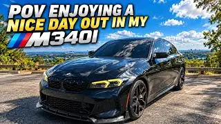 POV ENJOYING A NICE DAY OUT IN MY M340I (RAW EXHAUST AUDIO)