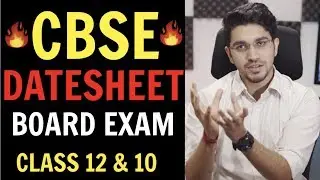 CBSE Class 12 & 10 DATE SHEET | Board Exam