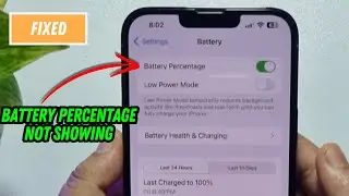 Battery Percentage Not Showing in iPhone [Fixed]