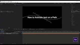 Animate text on a path- After Effect Tutorials