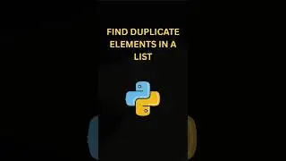 Find Duplicate Elements in a List Using Python