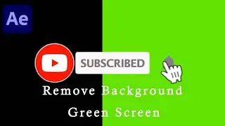 How to Remove Green Screen Background - After Effects Tutorial