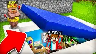 Я ПОСТРОИЛ СЕКРЕТНЫЙ ДОМ В БАССЕЙНЕ МЭРА В МАЙНКРАФТ | Компот Minecraft