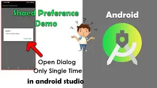 Shared Preference Dialog Example in Android Studio | SharedPreference | Android tutorial | #78