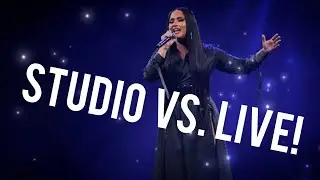 Demi’s Studio Vocal Range VS. Her Live Vocal Range!