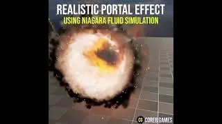 A stunning portal effect using Niagara Fluid Simulation in Unreal Engine!