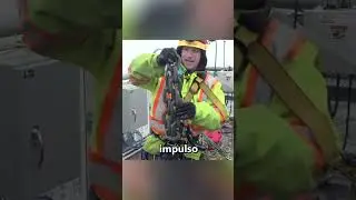 Así es como se limpia la nieve de los puentes 😰