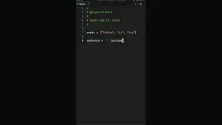 Joining a list of strings in Python!!  