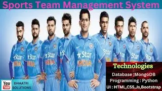 Sports Team Management || In English  ||  Python Projects  ||  English 2023  || DHAATRI SOLUTIONS