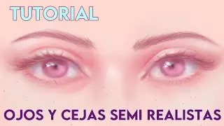 Como dibujar Ojos y Cejas Semi Realistas