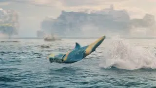 Unreal Engine 5 - UE5 Ocean BruteShark Houdini Flip Sim 2024 