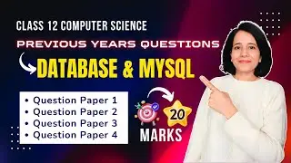 DATABASE and MySQL | Important Questions | Class 12 Computer Science | ENGLISH
