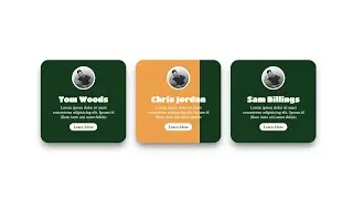 Team Section with Hover Animation | CSS Animation Examples