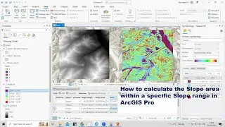 How to calculate the Slope area within a specific Slope range in ArcGIS Pro