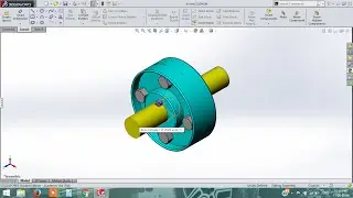 solidworks tutorial | flange coupling assembly