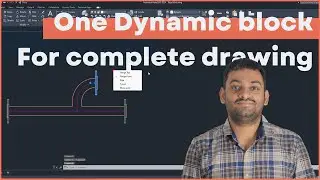 Making pipe diagram using single AutoCAD dynamic block