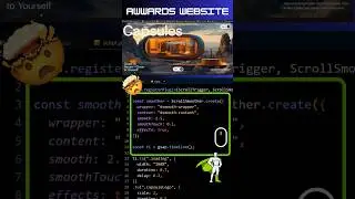 Capsules Website | AWARD WINNING Website Animation Secrets Revealed with GSAP! | Awwwards Website