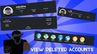 How to see terminated accounts on roblox!
